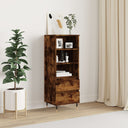 vidaXL Hoge kast 40x36x110 cm bewerkt hout wit
