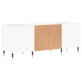 vidaXL Platenkast 121x38x48 cm bewerkt hout wit