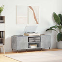 vidaXL Platenkast 121x38x48 cm bewerkt hout wit