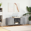 vidaXL Platenkast 121x38x48 cm bewerkt hout wit