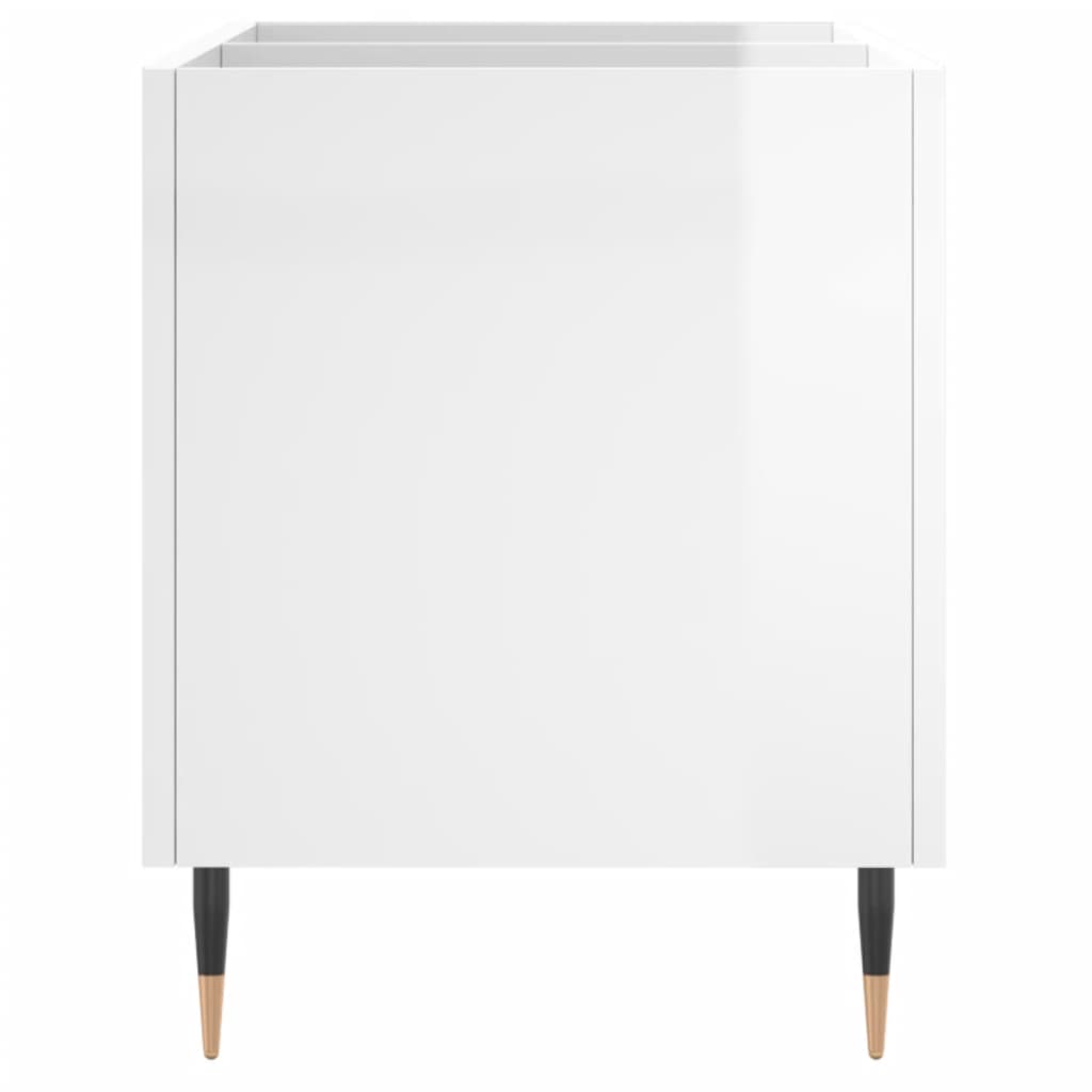 vidaXL Platenkast 74,5x38x48 cm bewerkt hout wit