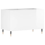 vidaXL Platenkast 74,5x38x48 cm bewerkt hout wit