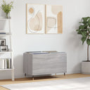 vidaXL Platenkast 74,5x38x48 cm bewerkt hout wit