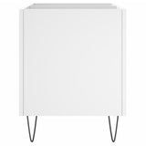 vidaXL Platenkast 74,5x38x48 cm bewerkt hout wit