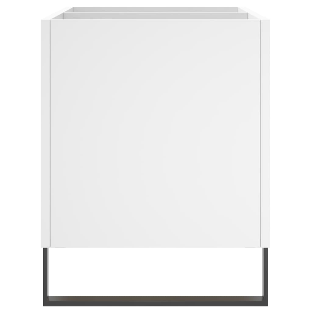 vidaXL Platenkast 74,5x38x48 cm bewerkt hout wit