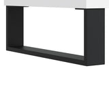 vidaXL Platenkast 74,5x38x48 cm bewerkt hout wit