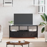 vidaXL TV cabinet 102x33x45 cm engineered wood and iron black