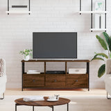 vidaXL TV cabinet 102x33x45 cm engineered wood and iron black