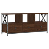 vidaXL TV cabinet 102x33x45 cm engineered wood and iron black