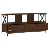 vidaXL TV cabinet 102x33x45 cm engineered wood and iron black