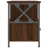 vidaXL TV cabinet 102x33x45 cm engineered wood and iron black