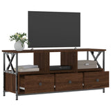 vidaXL TV cabinet 102x33x45 cm engineered wood and iron black