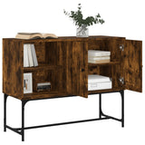 vidaXL Dressoir 100x40x79,5 cm bewerkt hout gerookt eikenkleurig