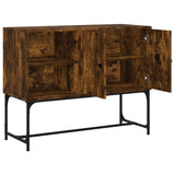 vidaXL Dressoir 100x40x79,5 cm bewerkt hout gerookt eikenkleurig