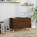 vidaXL Platenkast 74,5x38x48 cm bewerkt hout wit