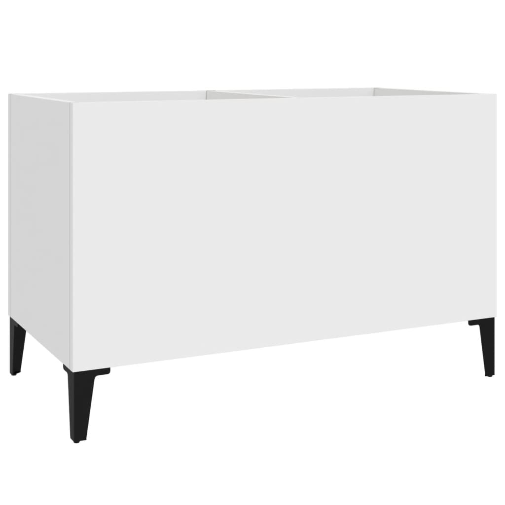 vidaXL Platenkast 74,5x38x48 cm bewerkt hout wit