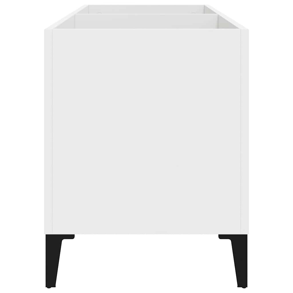 vidaXL Platenkast 74,5x38x48 cm bewerkt hout wit