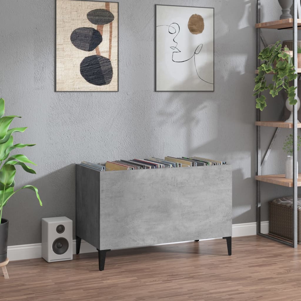 vidaXL Platenkast 74,5x38x48 cm bewerkt hout wit