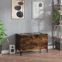 vidaXL Platenkast 74,5x38x48 cm bewerkt hout wit