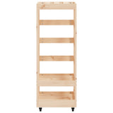 vidaXL Houtblokhouder met wielen 40x49x110 cm massief grenenhout