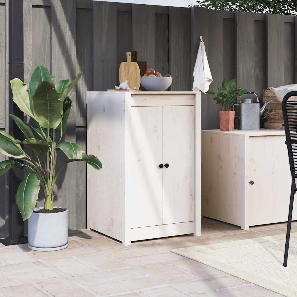 vidaXL Kastdeurtjes voor buitenkeuken MEPPEL  2 st 50x9x82 cm grenenhout
