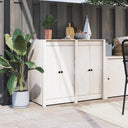 vidaXL Kastdeurtjes voor buitenkeuken MEPPEL  2 st 50x9x82 cm grenenhout