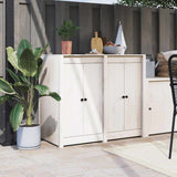 vidaXL Kastdeurtjes voor buitenkeuken MEPPEL  2 st 50x9x82 cm grenenhout