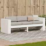 vidaXL Tuinbank 79x60x62 cm massief grenenhout wit