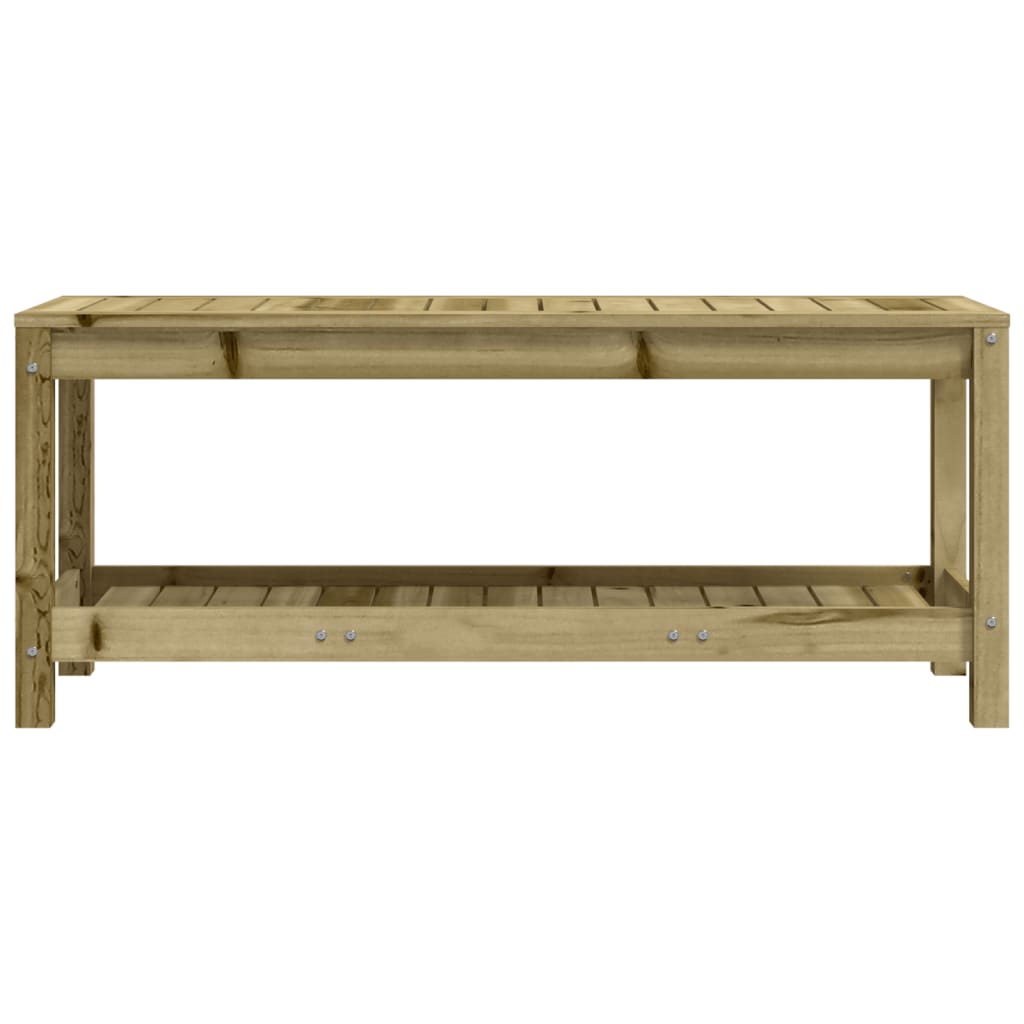 vidaXL Tuinbank 82,5x35x45 cm massief grenenhout wit