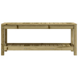 vidaXL Tuinbank 82,5x35x45 cm massief grenenhout wit
