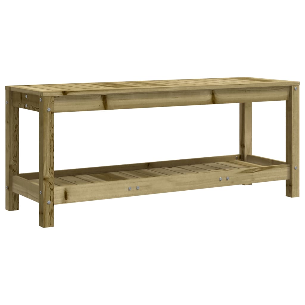 vidaXL Tuinbank 82,5x35x45 cm massief grenenhout wit