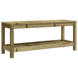 vidaXL Tuinbank 82,5x35x45 cm massief grenenhout wit