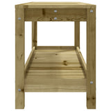 vidaXL Tuinbank 82,5x35x45 cm massief grenenhout wit
