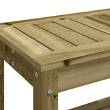 vidaXL Tuinbank 82,5x35x45 cm massief grenenhout wit