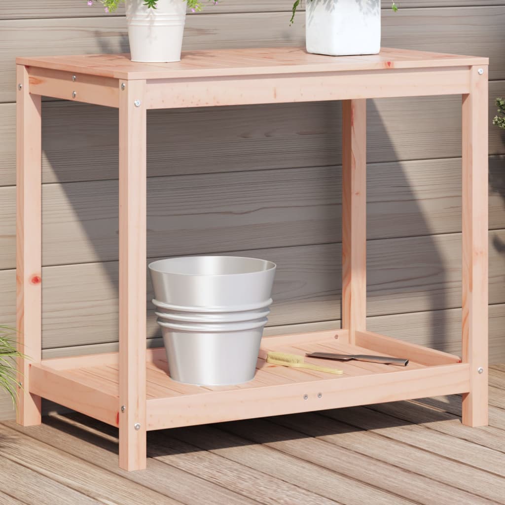 vidaXL Potting Table with Shelf 82.5x35x75 cm Solid Pine Wood