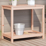 vidaXL Potting Table with Shelf 82.5x35x75 cm Solid Pine Wood