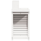 vidaXL Oppottafel met schappen 82,5x50x109,5 cm massief grenenhout