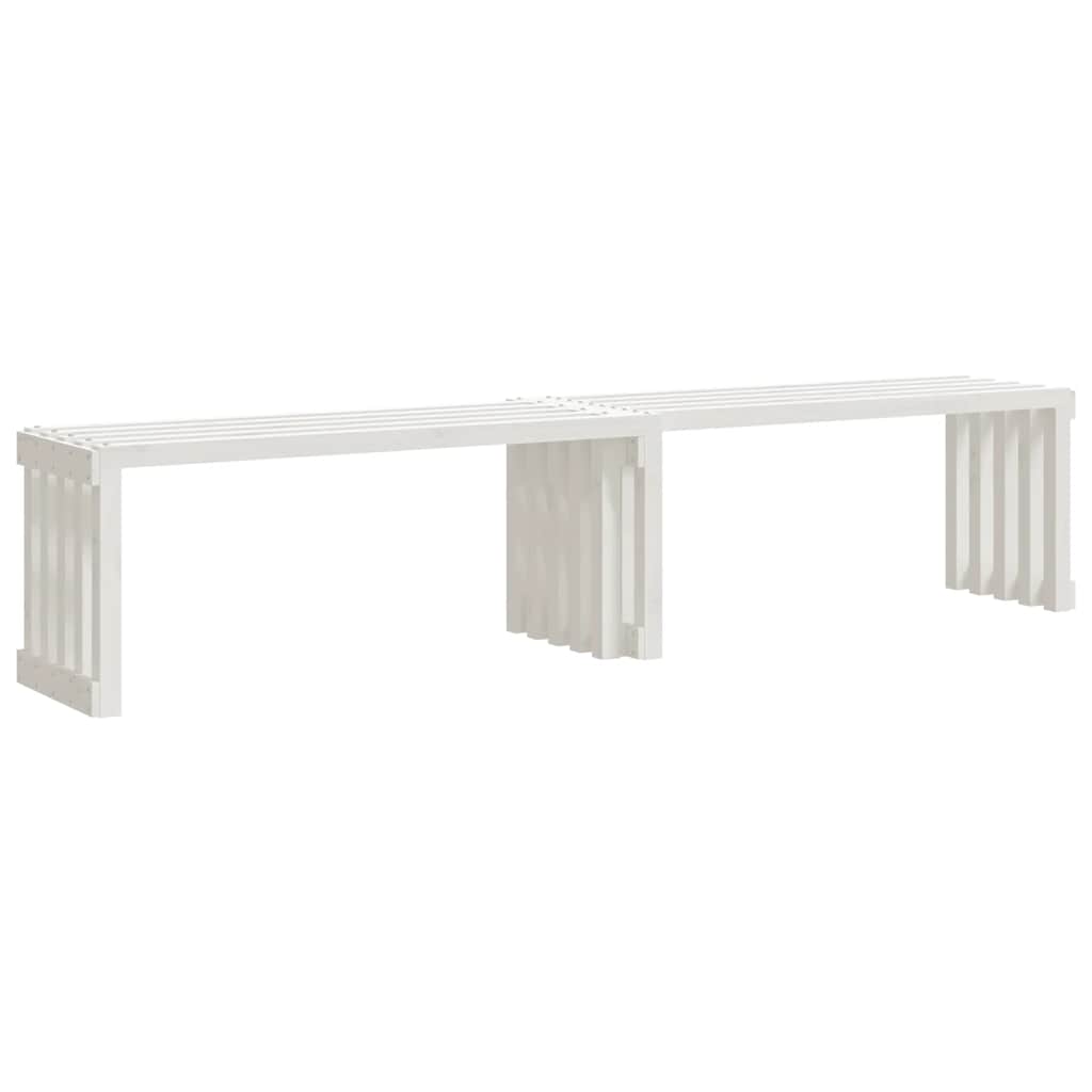 vidaXL Tuinbankje verlengbaar 212,5x40,5x45 cm massief grenenhout
