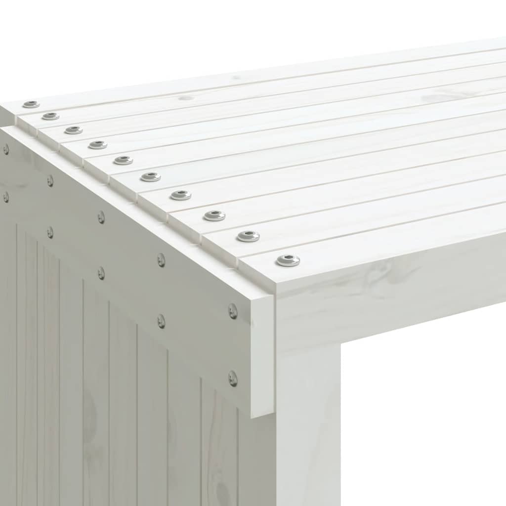 vidaXL Tuinbankje verlengbaar 212,5x40,5x45 cm massief grenenhout