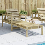 vidaXL Sun Lounger 199.5x62x55 cm Solid Pinewood