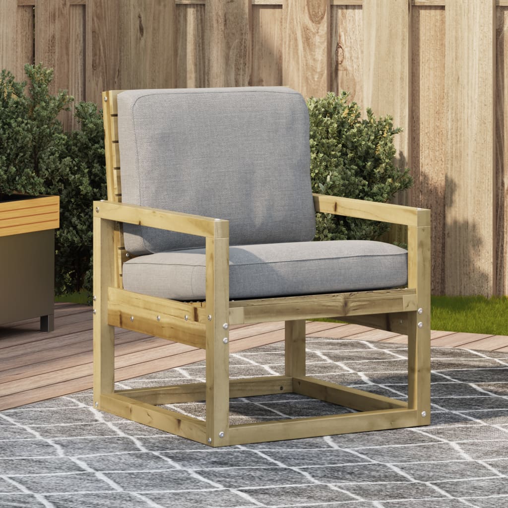 vidaXL Tuinstoel 57,5x63x76 cm massief grenenhout
