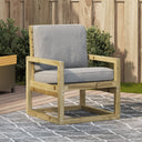 vidaXL Tuinstoel 57,5x63x76 cm massief grenenhout