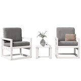 vidaXL 3-delige Loungeset massief grenenhout