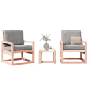 vidaXL 3-delige Loungeset massief grenenhout