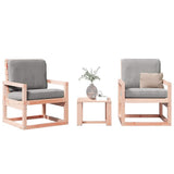 vidaXL 3-delige Loungeset massief grenenhout