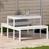 vidaXL Picknicktafel 110x134x75 cm massief grenenhout