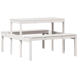 vidaXL Picknicktafel 110x134x75 cm massief grenenhout