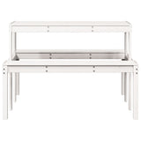 vidaXL Picknicktafel 110x134x75 cm massief grenenhout