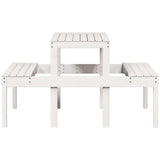 vidaXL Picknicktafel 110x134x75 cm massief grenenhout