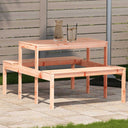vidaXL Picknicktafel 110x134x75 cm massief grenenhout